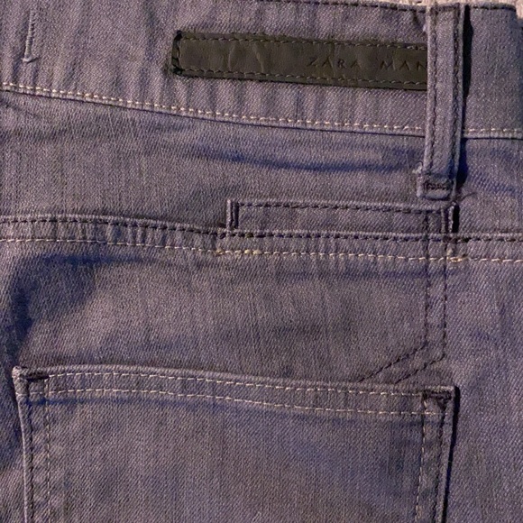 Men's Zara Man Light Grey Jeans W32 x L32 - Picture 4 of 5